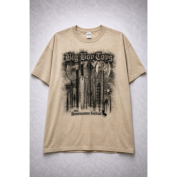Gildan Other - Vintage Ohio Renaissance Festival TShirt 3XL Medieval Sword Graphic Big Boy Toys
